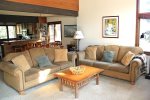 Mammoth Lakes Condo Rental Sunrise 35 - Living Room has Queen Foldout Couch